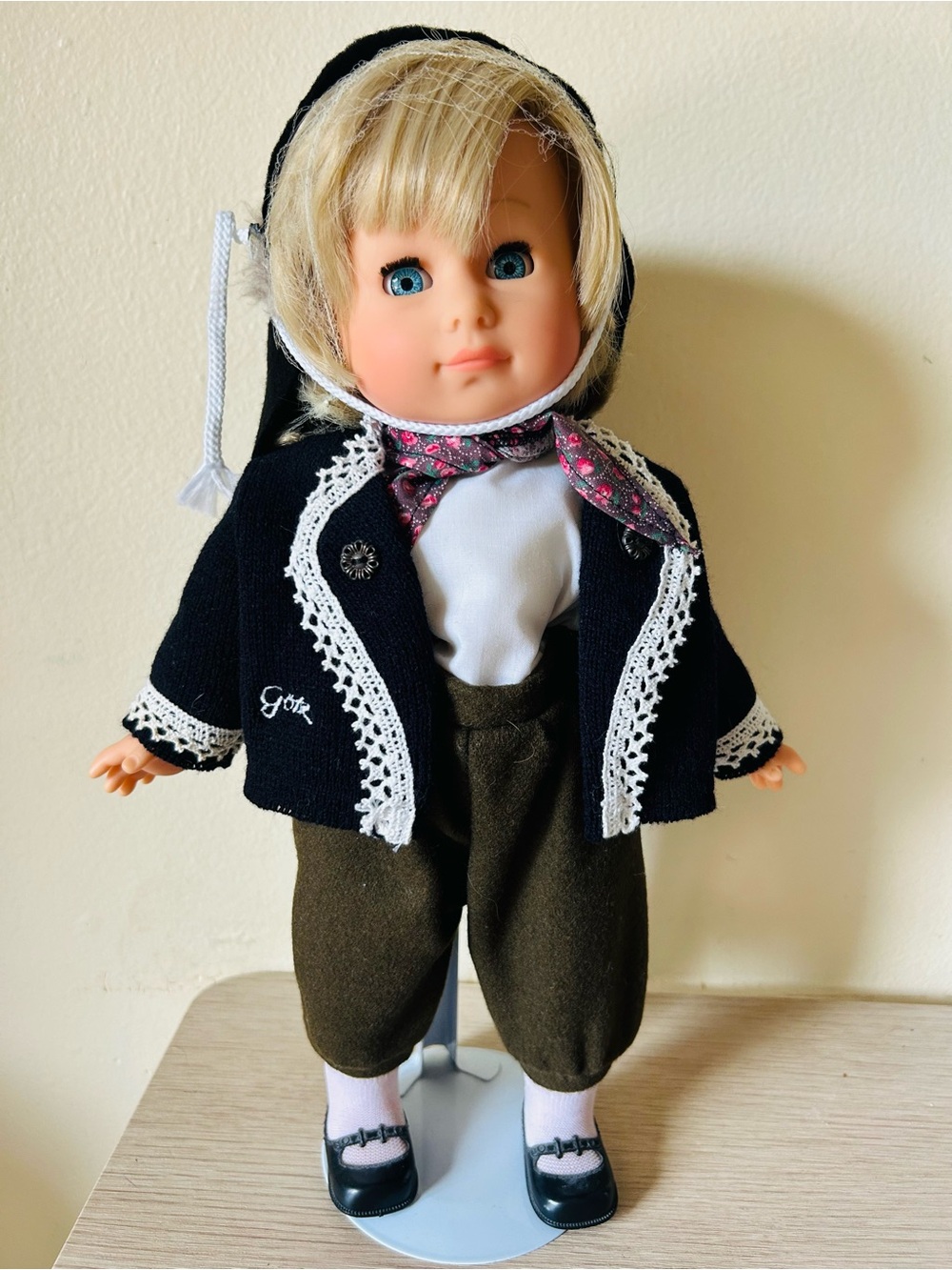 Vintage Gotz Blonde Blue-Eyed Doll